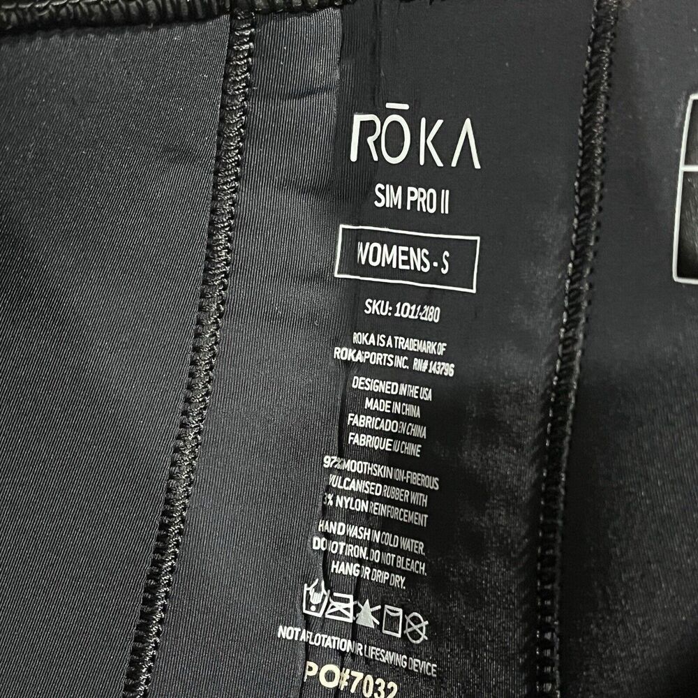 Roka‎ Sim Pro II Shorts S Neoprene Buoyancy Black & Magenta Women's NWT - Picture 4 of 11